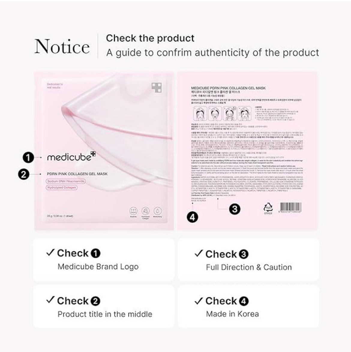 Medicbe PDRN Pink Collagen Mask